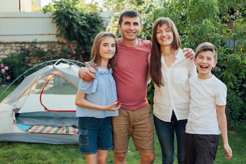 Family enjoying an outdoor park near Brownwood, Texas, part of the Central Texas communities Insurance Specialists Inc serves